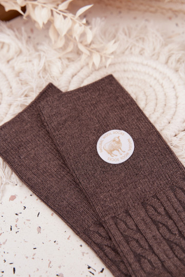 Długie INełniane Kojinės Moteriškas pilkos spalvos