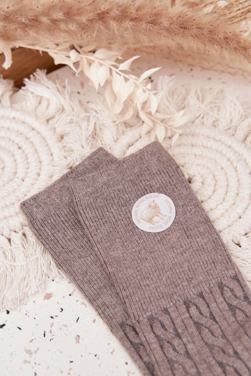 Długie INełniane Kojinės Moteriškas pilkos spalvos