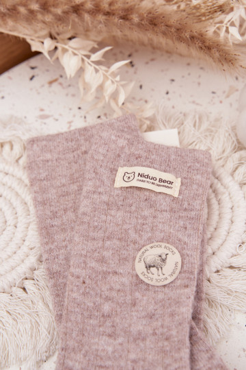 šilti INełniane Kojinės MoteriškassuĮjungtaszyĮką smėlio spalvos