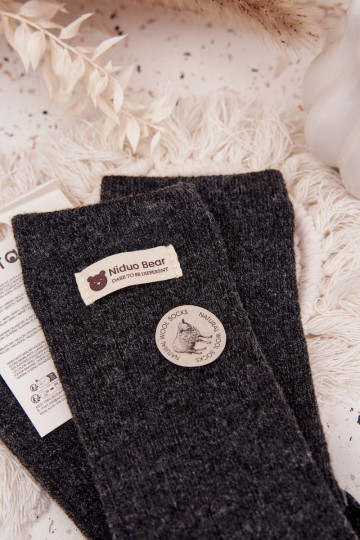 šilti INełniane Kojinės MoteriškassuĮjungtaszyĮką pilkos spalvos