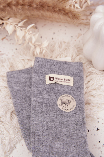 šilti INełniane Kojinės MoteriškassuĮjungtaszyĮką pilkos spalvos