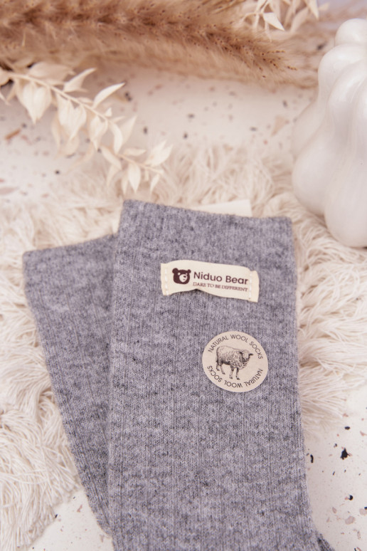 šilti INełniane Kojinės MoteriškassuĮjungtaszyĮką pilkos spalvos