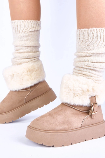 Tamsiai smėliniai sniego... 2