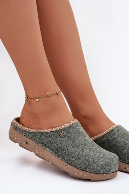 batai naminės Šlepetės Moteriškas Inblu ED000031 žalios spalvos