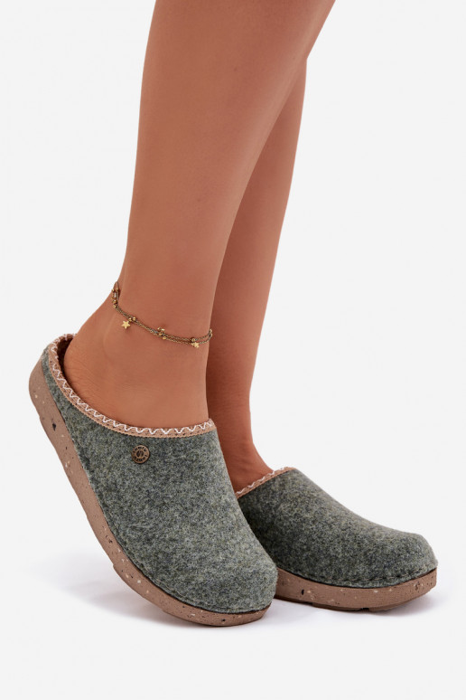 batai naminės Šlepetės Moteriškas Inblu ED000031 žalios spalvos