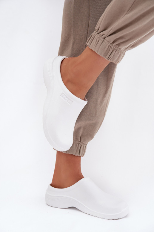 Lengvos šlepetės Šlepetės Klumpės Moteriškas baltos spalvos Parissa