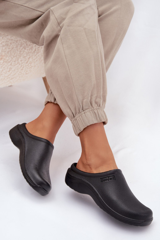 Lengvos šlepetės Šlepetės Klumpės Moteriškas juodos spalvos Parissa