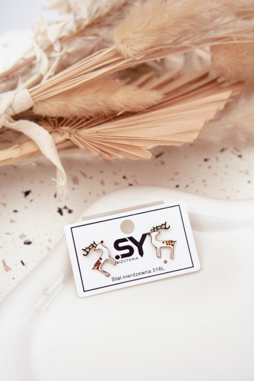 Su stilingomis detalėmis Reindeers pagaminta iš chirurginio plieno 2