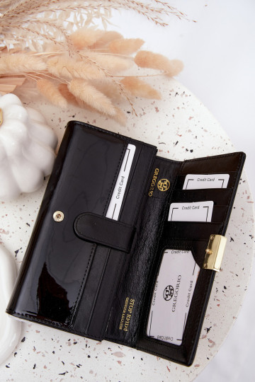 lakuota Moteriška piniginėsuDrobinkami juodos spalvos Selavie 2