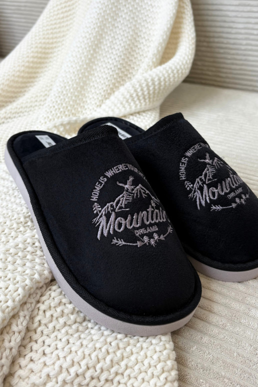 Vyriški juodi šlepetės „Tiranne"