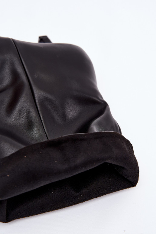 Juodi moteriški įsispiriami aulinukai ant žemo kulno su laisvu aulu Jessalia