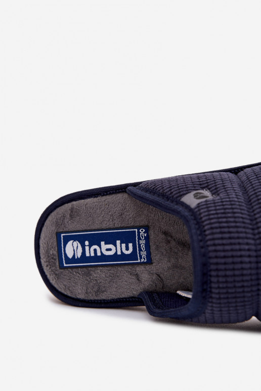 batai naminės Šlepetės Vyriški Inblu 91000032 tamsiai mėlynos spalvos
