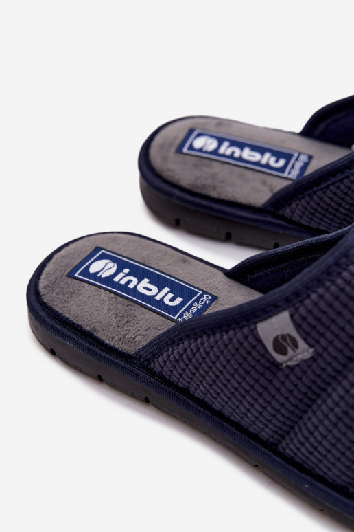 batai naminės Šlepetės Vyriški Inblu 91000032 tamsiai mėlynos spalvos