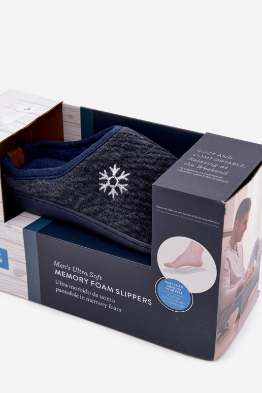 Šlepetės Vyriški tamsiai mėlynos spalvos Darline