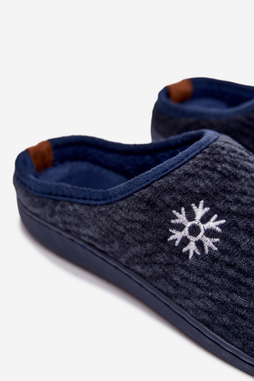 Šlepetės Vyriški tamsiai mėlynos spalvos Darline