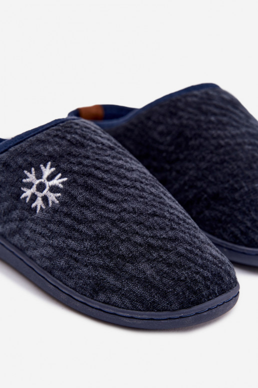 Šlepetės Vyriški tamsiai mėlynos spalvos Darline