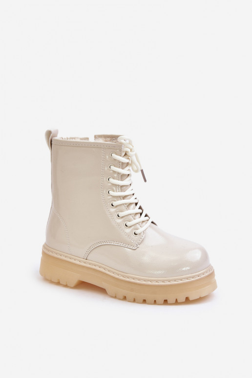 pašiltinti Aulinukai Vaikiški su lako efektu Į Pilį smėlio spalvos Novita