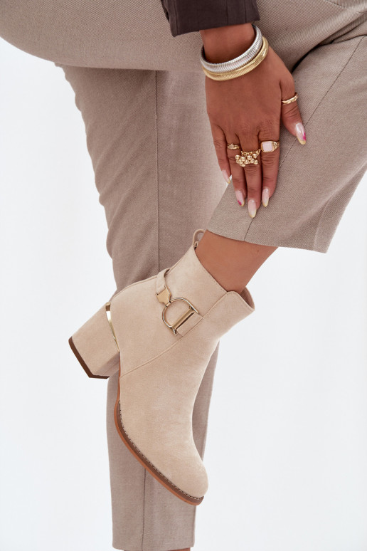 pašiltinti Moteriški aulinukai Ze aukso spalvosmi Elementami dramblio kaulo spalvos Ambrine