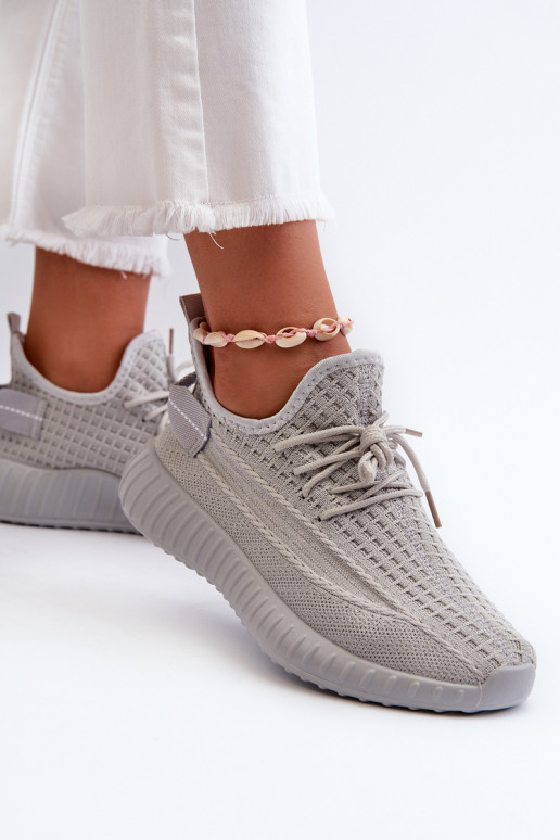  Įsispiriamo modelio sportiniai bateliai Moteriškas pilkos spalvos Nelmarie