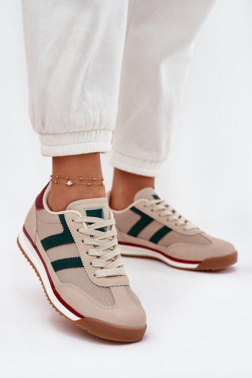 Žemas Sneakers modelio batai Moteriškas smėlio spalvos Rulaana