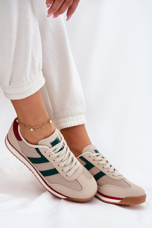 Žemas Sneakers modelio batai Moteriškas smėlio spalvos Rulaana