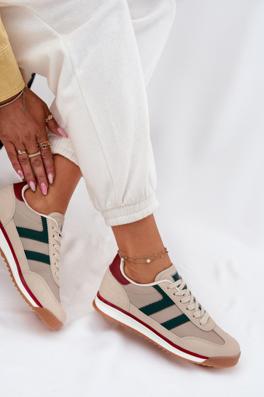 Žemas Sneakers modelio batai Moteriškas smėlio spalvos Rulaana