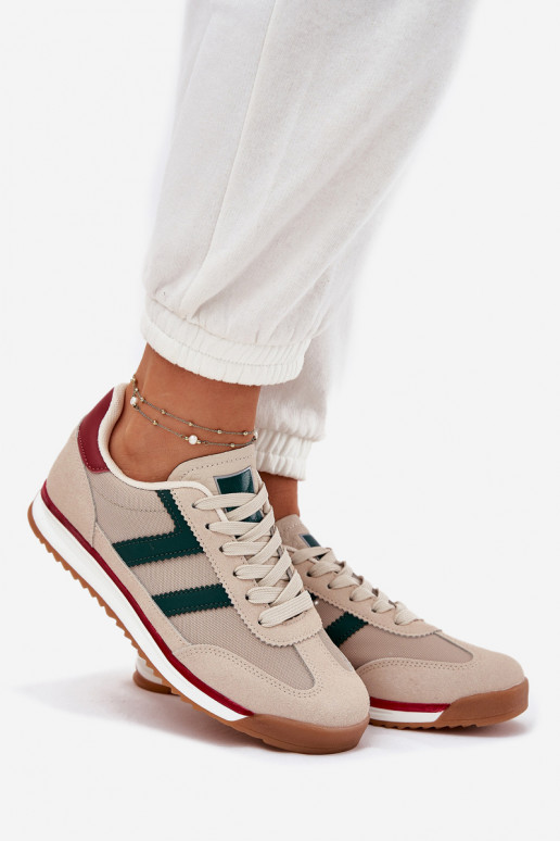 Žemas Sneakers modelio batai Moteriškas smėlio spalvos Rulaana