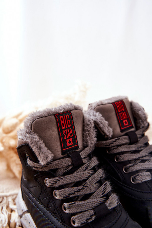 Šilti vaikiški batai Big Star II374074 juodos spalvos