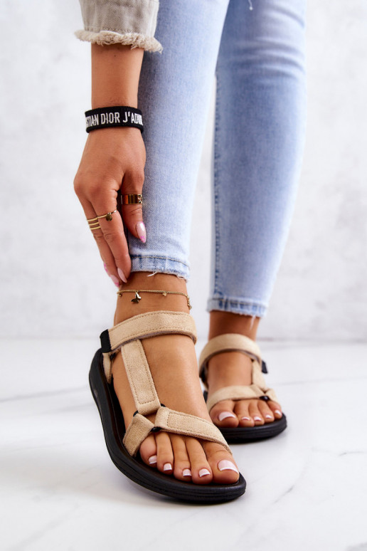 Moteriškas iš zomšos Sportinio stiliaus basutės smėlio spalvos Harris