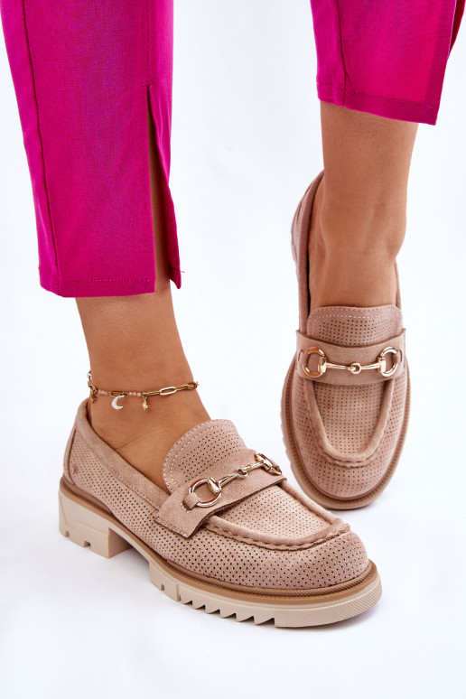 Klasikinio modelio Moteriškas batai Mokasinai smėlio spalvos Kolton