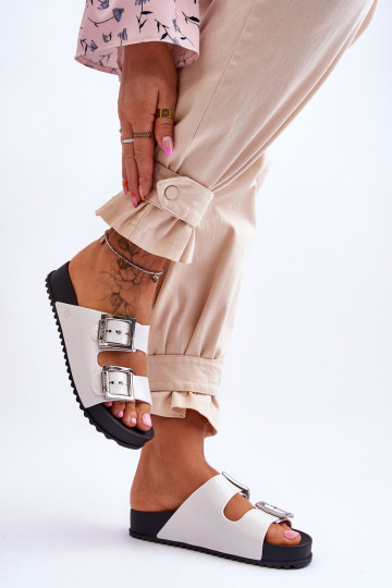 Moteriškas Šlepetės Sklandžiai ZAXY HH285159 baltos spalvos 2