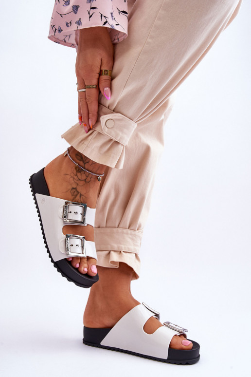 Moteriškas Šlepetės Sklandžiai ZAXY HH285159 baltos spalvos