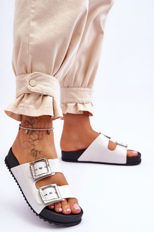 Moteriškas Šlepetės Sklandžiai ZAXY HH285159 baltos spalvos