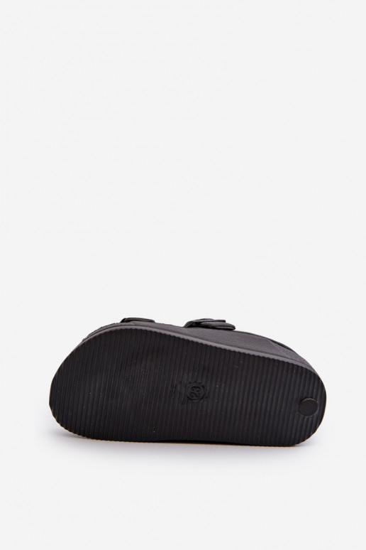 Šlepetės Vaikiški  su sagtimis BIG STAR NN374536 juodos spalvos