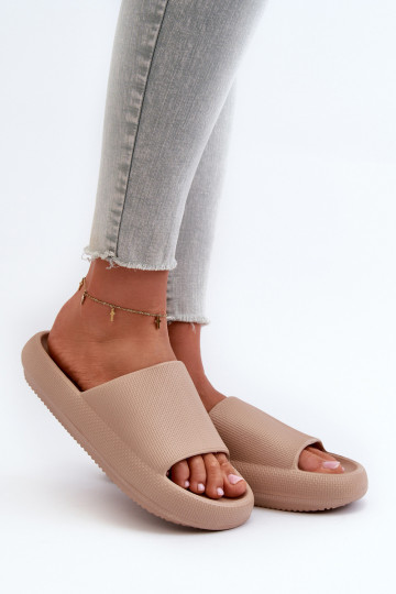 Moteriškas Lengvos putplasčio šlepetės Ant storo pado smėlio spalvos Querceria