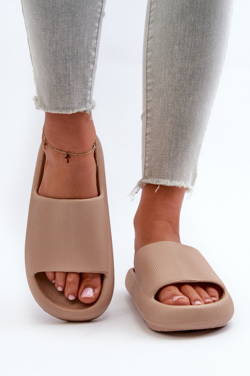 Moteriškas Lengvos putplasčio šlepetės Ant storo pado smėlio spalvos Querceria