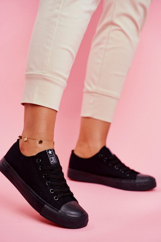 Moteriškas Klasikinio modelio laisvalaikio batai juodos spalvos Ecoma