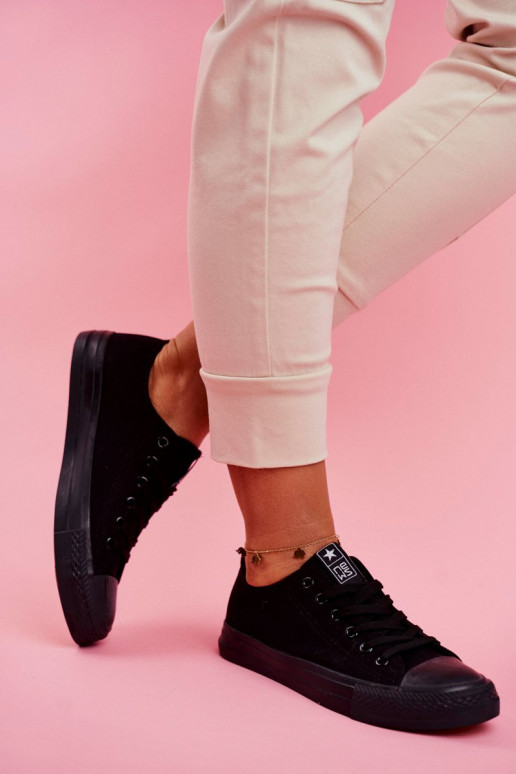 Moteriškas Klasikinio modelio laisvalaikio batai juodos spalvos Ecoma