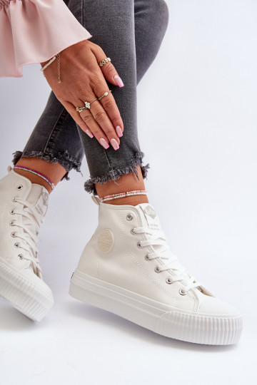 Laisvalaikio bateliai Aukštas Lee Cooper LCIN-24-02-2132 baltos spalvos 2