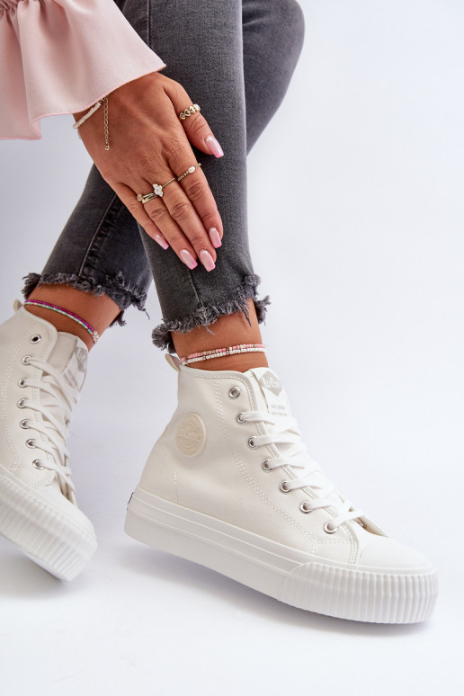 Laisvalaikio bateliai Aukštas Lee Cooper LCIN-24-02-2132 baltos spalvos