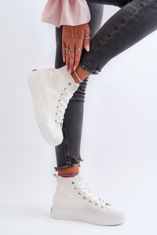 Laisvalaikio bateliai Aukštas Lee Cooper LCIN-24-02-2132 baltos spalvos