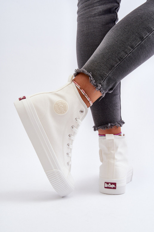 Laisvalaikio bateliai Aukštas Lee Cooper LCIN-24-02-2132 baltos spalvos