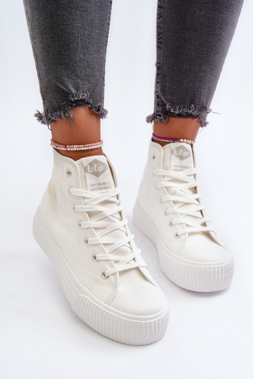 Laisvalaikio bateliai Aukštas Lee Cooper LCIN-24-02-2132 baltos spalvos