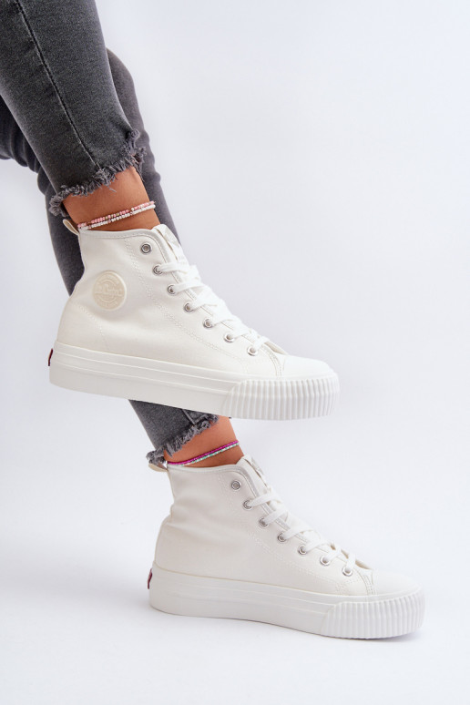 Laisvalaikio bateliai Aukštas Lee Cooper LCIN-24-02-2132 baltos spalvos