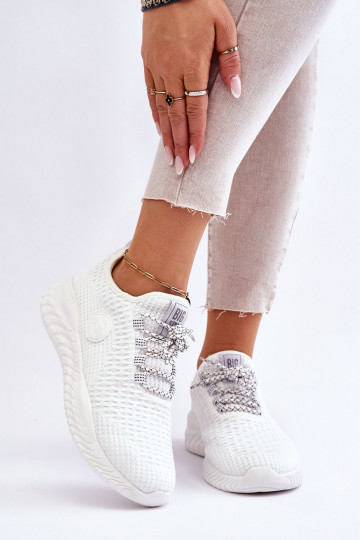 Moteriškas Sportinio stiliaus batai Memory Foam Big Star HH274296 baltos spalvos