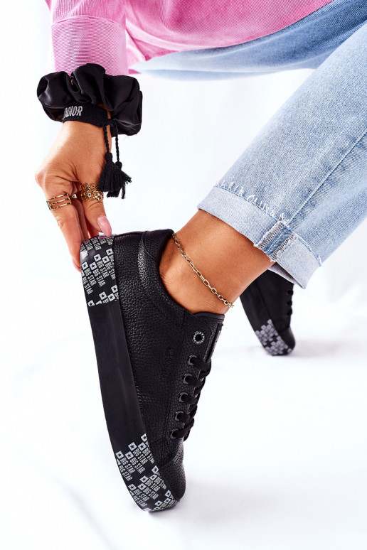 Moteriški batai su platforma BIG STAR II274183 juodos spalvos