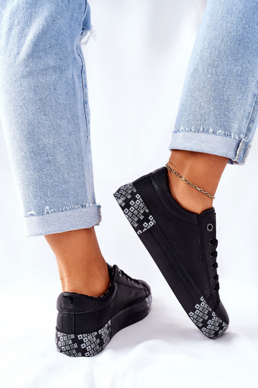 Moteriški batai su platforma BIG STAR II274183 juodos spalvos