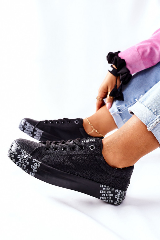 Moteriški batai su platforma BIG STAR II274183 juodos spalvos