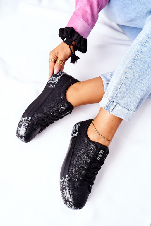 Moteriški batai su platforma BIG STAR II274183 juodos spalvos