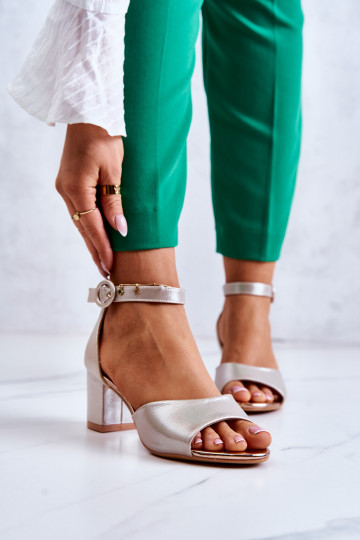 Oda Aukštakulniai sandalai Vinceza 20100 aukso spalvos